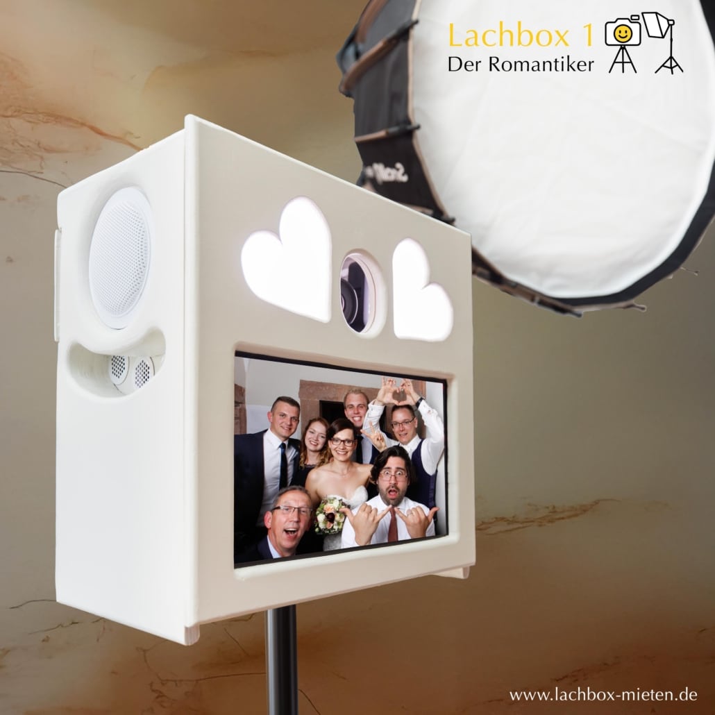 Fotobox Mieten in Zwickau - die Romantische Fotobox für die Hochzeit